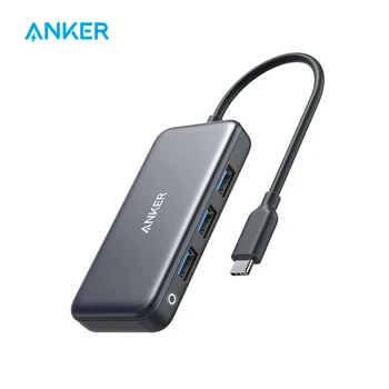 Anker USB C Hub,4-in-1 USB C Adapteris,60W Galios Pristatymo,3 USB 3.0 Prievadus,skirtus MacBook Pro 13