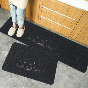 Spausdinti siuvinėjimas-ultra plonas cuttable kilimėliai lauko durų miegamojo, vonios kambario grindų tualetinis vanduo absorbentas namų virtuvėje neslidus kilimas