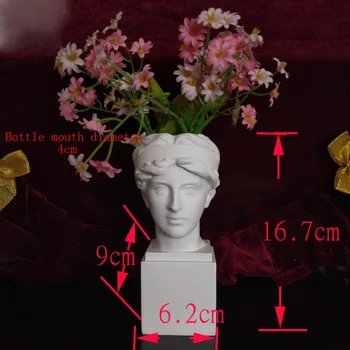 Kūrybos Dervos Imitacija Gipso Vaza Dovydo Skulptūra Galvos Vaza Gėlių Kompozicijų Priedai 