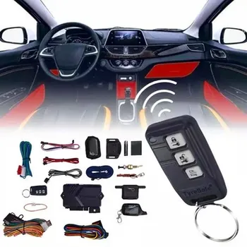 Už TyreSafe anglų ir rusų B9 dvipusis Automobilių Signalizacijos Sistemos, Automobilių Signalizacijos Saugumo su Variklio Užvedimo, Nuotolinio Valdymo Raktas