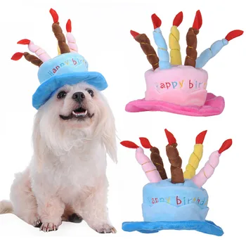 Dangteliai, Augintiniai, Šuo, Katė Gimtadienio Kepurės Kepurės su Tortas Žvakės Dizaino Gimtadienio Kostiumai, galvos Apdangalai, Naminių gyvūnų Reikmenys