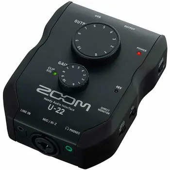 Zoom U-22 Sąsaja Audio USB 2IN/2OUT - B-Stock - NAUJAS - PUIKUS GRANDINĖ Nauja