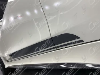 Automobilių Stiliaus Anglies Pluošto Pusėje Sijonas Tinka 2019-2020 MB AMG GT63s 4D Sedanas OEM Stiliaus Garnyras Juostos Tvirtinimo