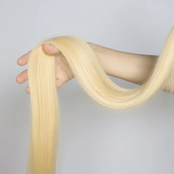 Dollface 613 Blond Brazilijos Plaukų Ryšulių Tiesiai Remy Žmogaus Plaukų Pynimas Pratęsimo Nemokamas Pristatymas nuo 8 iki 30 cm žemo santykis