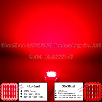 Didelės Galios 10W Augti COB LED SMD Lempa Deep Red 660nm 630nmDIY 10W 20W 30W 50W 100W LED Grow Light Kambarinių Augalų Augimo