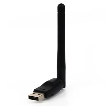 Palydovinio dekoderio wifi Ralink žetonų RT5370N 150m wifi dongle USB WiFi Adapteris, Skirtas haosihd geriausias hd 4u mag 250 palydovinis imtuvas