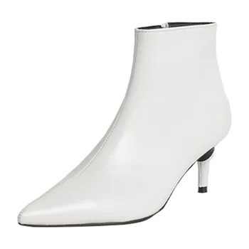 2020 m. rudens ir žiemos naujas stilius su bauda nurodė aukšti kulniukai Martin batai balti batai odiniai batai moteriški batai pavasario wedgie