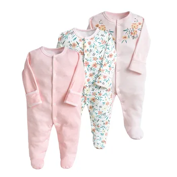Malapina Baby Girl Romper Naujagimių Sleepsuit Gėlių Kūdikiams 2020 Kūdikiams, vaikiški Drabužiai ilgomis Rankovėmis Jumpsuits Baby Boy Pižama