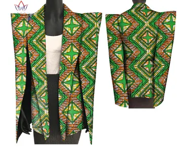 Nauja Afrikos Spausdinti Vaško Sluoksnį Dashiki Švarkas Plius Dydis 6xl Afrikos Stiliaus Drabužiai Moterims Pasėlių Viršuje Atsitiktinis Kailis WY3199