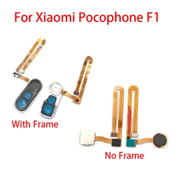 Remonto pirštų Atspaudų Skaitytuvas Xiaomi PocoPhone F1 ID Home Mygtuką, pirštų Atspaudų Meniu Grįžti Klavišą Pripažinimo Jutiklis Flex Kabelis
