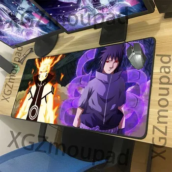 XGZ Didelis Anime Pelės Mygtukai Juoda Užraktas Krašto Naruto HD Kompiuterio Klaviatūra Logotipą Lentelė Mat Guma Non-slip Pora Padėkliukai