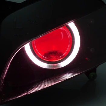 Priešakinių šviesų Honda CBR1000RR 04-07 Motociklu PASISLĖPĖ Projektorius Konversijos LED Baltas Angelas Raudona Demonas Akis DRL Žibintai
