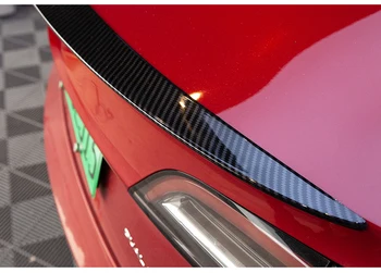 1Pc Galiniai Kamieno Spoileris, Galinis Kamieno Lūpų Anglies Pluošto ABS Sparno Spoileris Automobilio Stilius Už Tesla Model 3 2017 m. 2018 m. 2019 m.