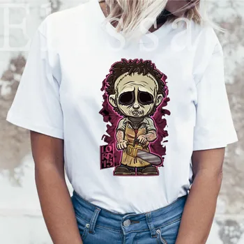 Chucky siaubo Harajuku Graphic marškinėliai Moterims Atsitiktinis Streetwear Helovinas Estetinį aprangos Anime Ullznag Juokingas Animacinių filmų T-shirt