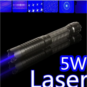 KARŠTA! Didelės galios Karinės Mėlyna lazerinė rodyklė 100w 1000000m 450 nm Žibintuvėlis Deginimas rungtynės/Dega šviesos cigarai/žvakė/juoda Medžioklė