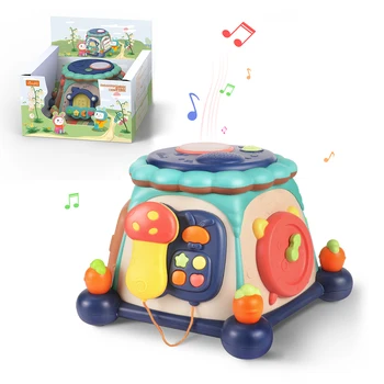 Ikimokyklinio Ugdymo Įspūdį Šešių pusių Langelį Žaislas Vaikams Formos Atitikimo Hexahedral Žvalgybos Plėtros Music Box