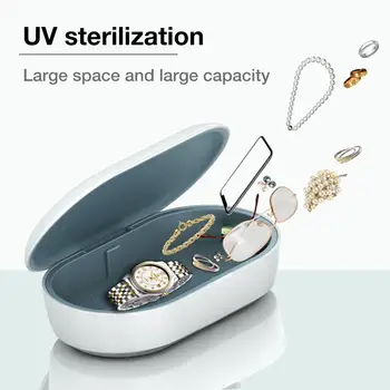 UV Telefono Sterilizer Lauke 10W Mobiliojo Telefono Belaidžio Įkrovimo Švaresnis Sterilizer Multi-funkcija Ultravioletinių Dezinfekavimo Dėžutę