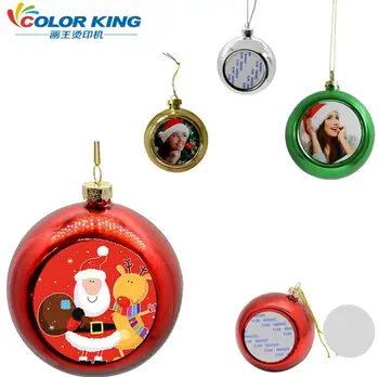 Sublimacijos kalėdų ornamentu kamuolys žavesio asmeninį tuščią reikmenys karštas perdavimas 