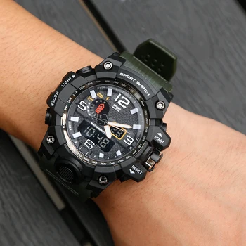 G Style Šokas, Laikrodžiai Vyrams, Karinės Armijos Mens Watch Reloj Skaitmeninis Led Sportinis Laikrodis Vyrų Dovana Analoginis Automatinis Laikrodžiai Vyras