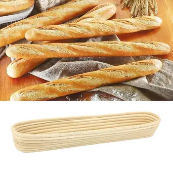 Batono Fermentacijos prancūzų Duonos Tešlos Tikrinimo Rotango Krepšys su Audinio danga Bakeware Kepimo Įrankiai
