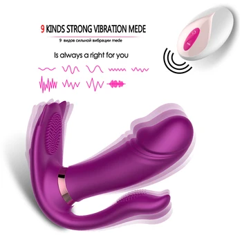 Nešiojami Drugelis Dildo Vibratorius Moterims G Spot Klitorio Stimuliatorius Belaidžio Nuotolinio Valdymo Sekso žaislai Moteris Suaugusiųjų Pora