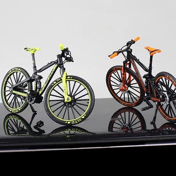 1:10 Mini Diecast Lydinio Dviračio Modelis, Metalo Lenktynių Piršto Kalnų dviračių Kišenėje nešiojami modeliavimas Surinkimo Žaislai vaikams