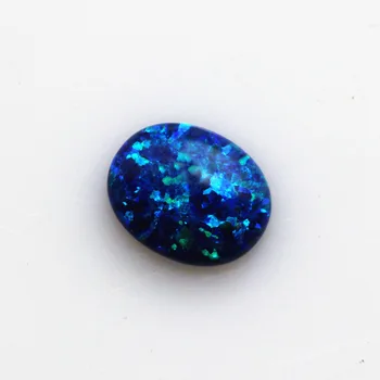 Blue opal prarasti akmens karoliukai, brangakmenių, ovalo formos butas bazė cabochon sukurta brangakmenio papuošalai priėmimo 