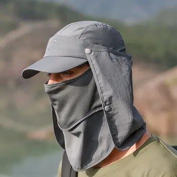 Sunhat Vyrų Kibirą Skydelis Skrybėlę su Kaklo Atvartu Lauko UV Apsauga Didelio Masto Kraštų Pėsčiųjų Žvejybos Akių Orui Bžūp