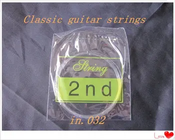 Nemokamas Pristatymas, Dviejų nustatyti Alice Klasikinės Gitaros Stygų rinkinys(E1, B2, G3, D4, A5, E6, 2sets/lot)