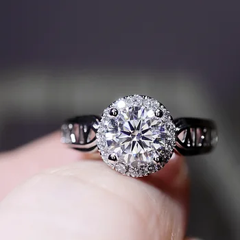 2021 naujas prabangus halo 925 sterlingas sidabro vestuvinis žiedas keičiamo dydžio moterims lady jubiliejų dovana, papuošalai urmu parduoti R5912