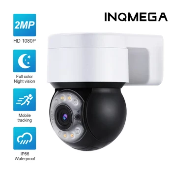 INQMEGA 1080P PoE IP PTZ vaizdo Kameros AI Aptikti Žmogaus Full Naktinio Matymo Lauko Dvigubos Šviesos Greičiu Dome Kamera, Dviejų krypčių Garso Atėjo