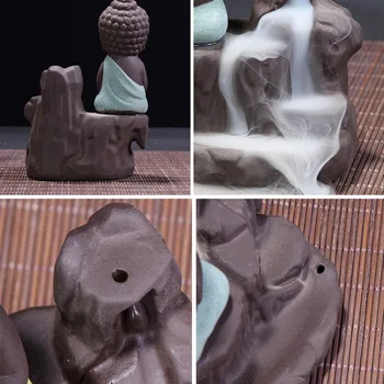 Mažai Vienuolis Buda Moliuskui Smilkalų Kvapas Degiklis Keramikos Aromaterapija Krosnies Kvapo Aromatinių Arbatos Namų Puošybai