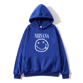 Nirvana hoodie moterų ir vyrų gobtuvu paprasta laukinių atsitiktinis didelio dydžio karšto hoodie korėjos versija, šiltas kawaii prarasti gatvės