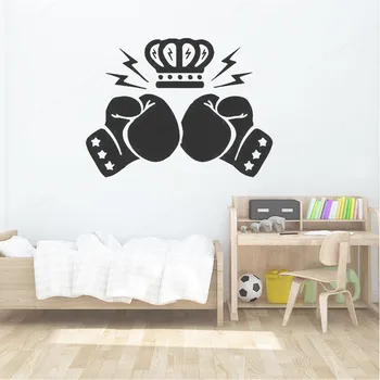 YOYOYU bokso pirštinės vinilo sienos menas, lipdukas apdailos kambarį berniukų miegamasis ir sporto salė siena lipdukas apdailos HL187