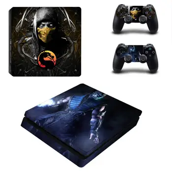 Mortal Kombat PS4 Slim Lipdukai Play station 4 Odos Lipdukas Lipdukai PlayStation 4 PS4 Slim Konsolės ir Valdiklis Odos, Vinilo