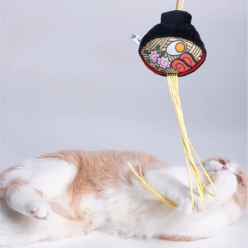 Gurmanų Hot Pot Ramen Fri, Funny Cat Stick Žaislas Savarankiškai Ei Bite-atsparus Katžolių Žaislas Juokinga Katė Žaislas