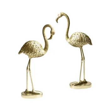 Aukso Flamingo Skulptūros Dekoro Kambarį Puošyba, Baldų Dervos Artificia Flamingo Statula Dovanos, Vestuvių Dekoravimas Rekvizitai