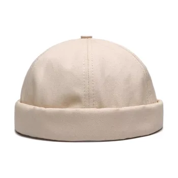 Naujas sailor saulės skrybėlę Dailininko skrybėlę retro laukinių melionas odos skrybėlę vientisos spalvos medvilnės unisex skrybėlės vasaros mados Atsitiktinis sporto kepurės