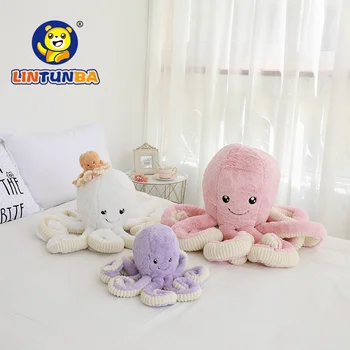Cute octopus pliušinis žaislas, lėlė, minkšta kūdikių miego nuraminti žaislas 