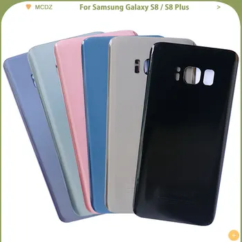 10 VNT. Naujų S8 Baterijos Dangtelis Skirtas Samsung Galaxy S8 G950 / S8 Plius S8+ G955 Galinio Dangtelio Galinio Galinio Stiklo Durys Skydas Būsto Atveju