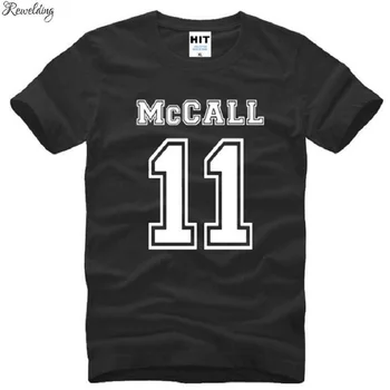 JAV TELEVIZIJOS TeenWolf McCall 11 Atspausdinta Marškinėliai Vyrams Mados Trumpas Rankovės O-Kaklo Medvilniniai vyriški T-Shirt Vasaros Stiliaus Teen Wolf Vyrai Tee Viršų