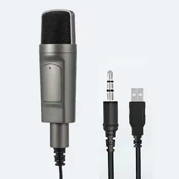 3.5 mm/USB Kištukas Darbalaukio Laidinis Mikrofonas Žaidimų/Dainavimas/Transliacija/Įrašymas