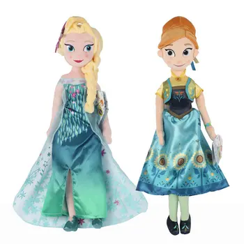 Disney princesė vaikams, lėlės žaislas Užšaldyti Elsa pliušinis žaislas, lėlė mergaitė kūdikio gimtadienio dovana pliušinis įdaryti lėlės Anna vaikas mielas skudurines lėlės