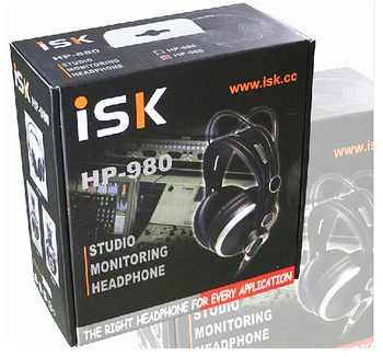 ISK HP980/HP-980 Triukšmo Panaikinimo Super Bass Uždarytas Atgal Hifi DJ Studio Stebėjimo Ausinės, laisvų Rankų įranga PK K271S K272