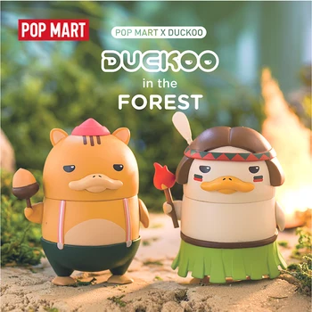 POP MART Duckoo Antis pav miške Visą lange Aklas Lauke gyvūnų žaislai Pav Gimtadienio Dovana Vaikui Žaislas