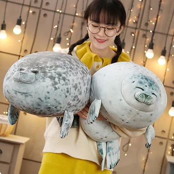 Piktas Lašelis Antspaudas Pliušas Pagalvės Išsipūtęs 3D Naujovė Jūrų Liūtas Lėlės, Pliušiniai Įdaryti Žaislas Kūdikis Miega Mesti Pagalvę Dovanas Vaikams Mergaitėms