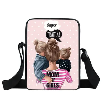 Cool Mama Spausdinti Mini Krepšys Moterų Rankinės Ponios Entire Paauglys Merginos Mažų Pečių Maišą Mini Crossbody Krepšiai Bookbags