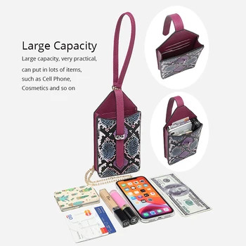 REALER moterų maišelį crossbody krepšys mažų mobilųjį telefoną rankinėje ponios mini pečių maišą Gėlių Serpentine rankinėje Telefono dėklas