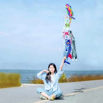 Nemokamas pristatymas Koinobori Japonijos Karpis streamer Vėjo Kojinės Koi nobori Žuvų Šaligatvio Aitvaras Vėliavos Japonijos koinobori Vaikų Diena