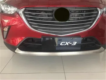 Aukštos kokybės Nerūdijančio plieno priekinis ir galinis Bamperis Raštas Slydimo Plokštė padengti Automobilio optikos dėl Mazda cx-3 cx 3 m. 2018 m. 2019 m.